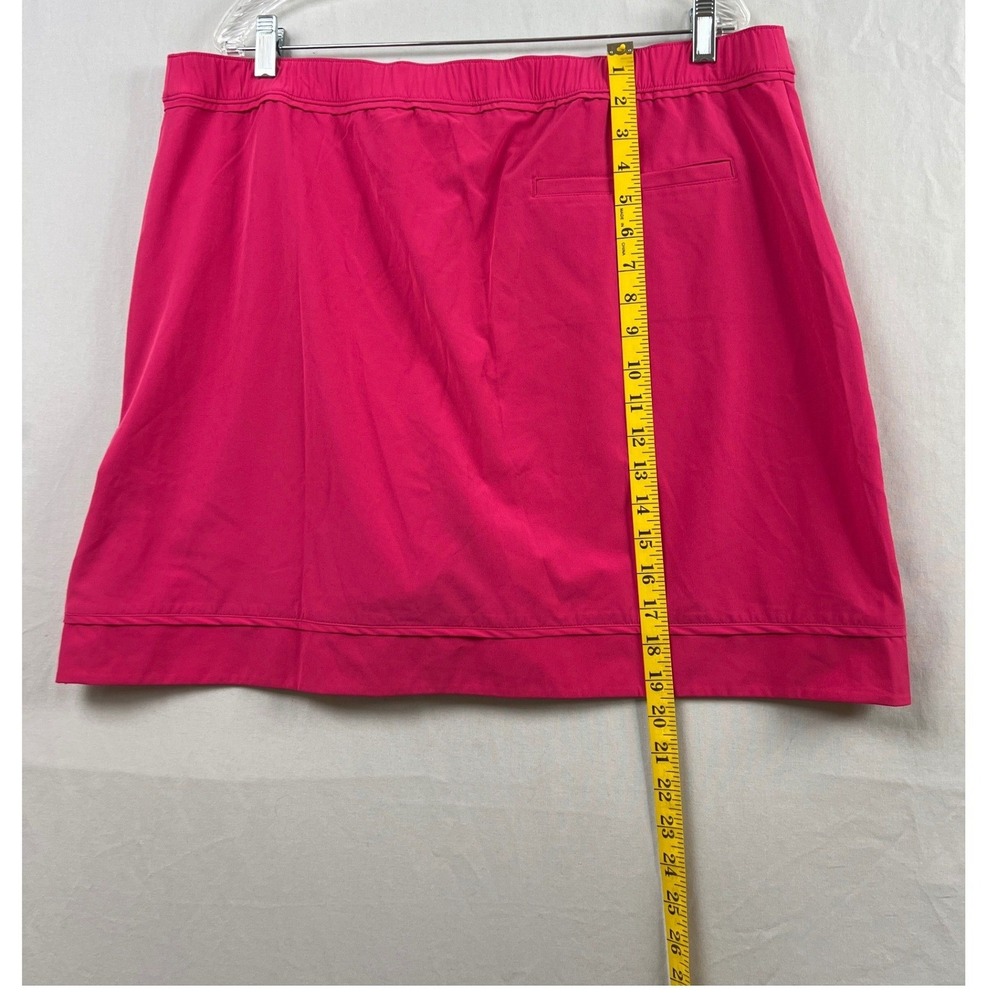 Chico's 3 Zenergy Skort Women 16 Pink Activewear Pickleball Golf Stretch Pocket - Picture 5 of 10
